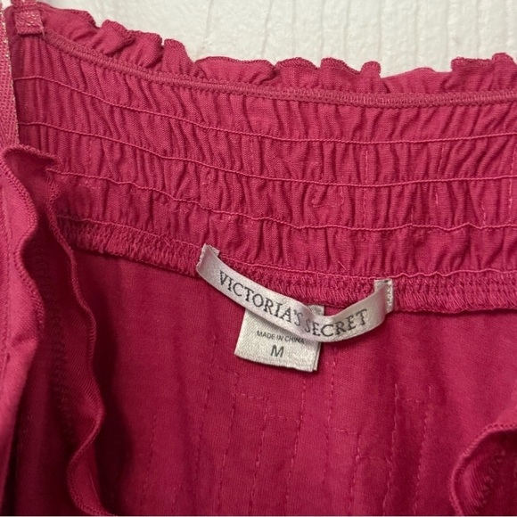 RARE Y2K Victoria’s Secret Pink Lace Cami Top Size M Vintage Shimmer 2000s - Picture 4 of 5